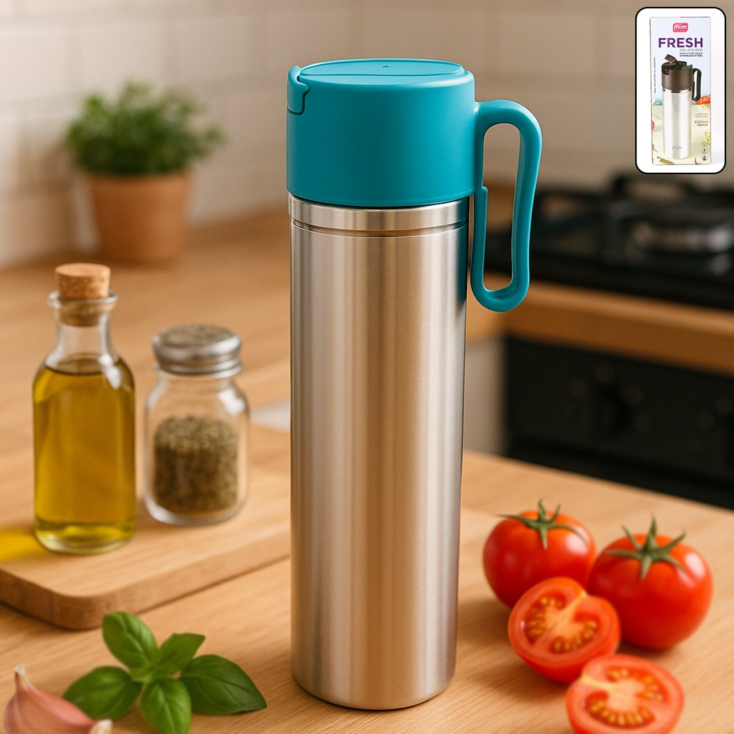 Stainless Steel Oil Pourer Bottle Stainless Steel Oil Pourer Bottle